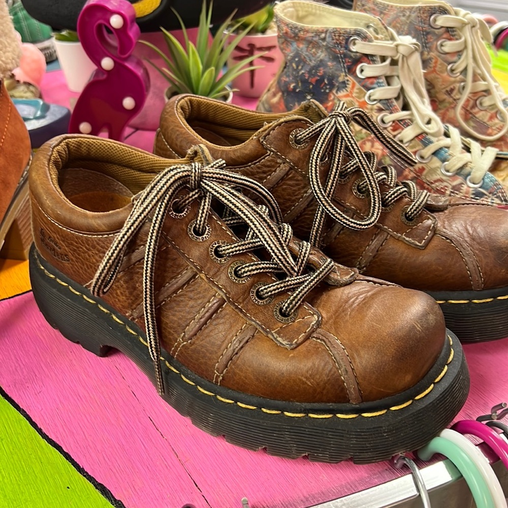 Brand new brown doc martens